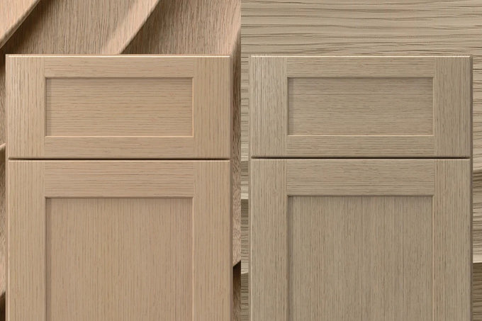 Fabuwood Natural Oak vs Desert Oak: The New Rift-Cut White Oak