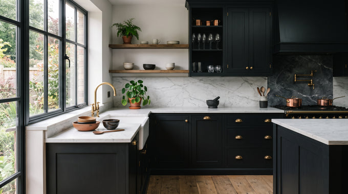 Dark & Moody Kitchen Cabinets: Charcoal, Graphite & Black