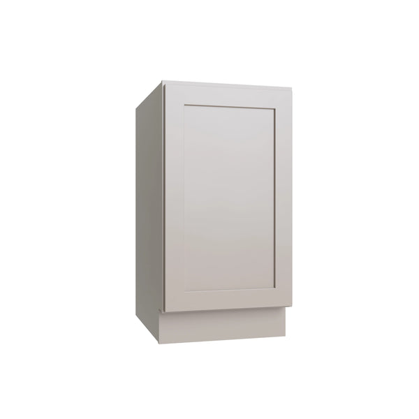 KCD Shaker Sand Full Height Single Door Base Cabinet - 15" W