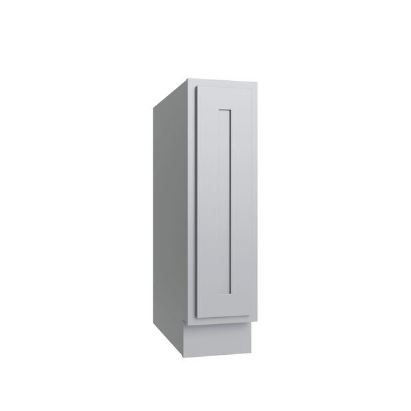 KCD Essential Gray Single Door Full Height Base Cabinet - 9" W