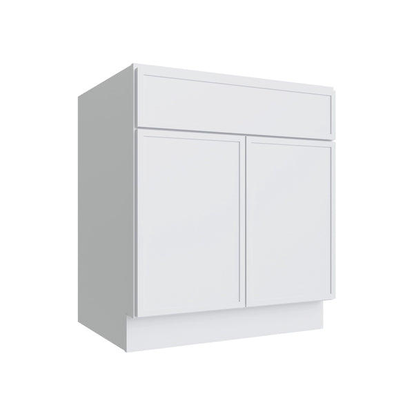 KCD Oslo White Sink Base Cabinet - 30" W
