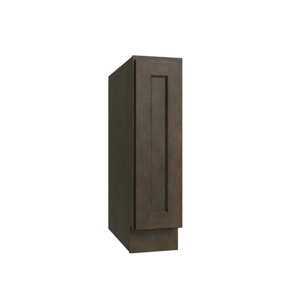 KCD Brooklyn Slate Single Door Full Height Base Cabinet - 9" W