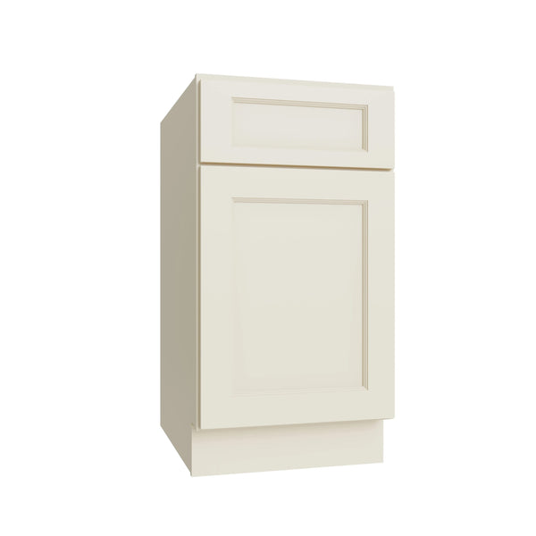 KCD Brooklyn Pearl Single Door Standard Base Cabinet - 15" W