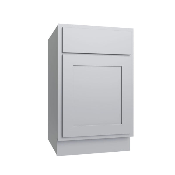 KCD Essential Gray Single Door Standard Base Cabinet - 21" W