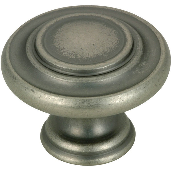 Richelieu 107 traditional cabinet knob in pewter