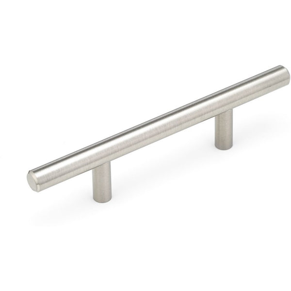 Richelieu 305 modern cabinet pull in brushed nickel