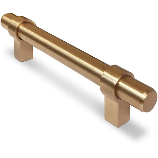 Richelieu 5016 modern cabinet pull in champagne bronze