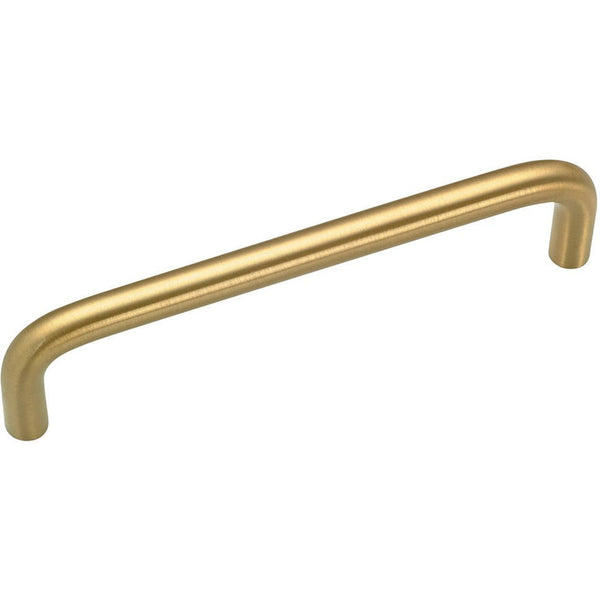 Richelieu 5 functional cabinet pull in satin brass