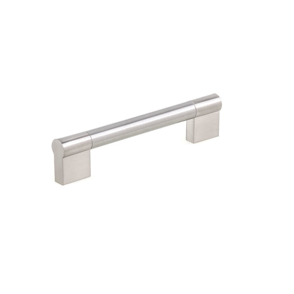 Richelieu 527 modern cabinet pull in brushed nickel