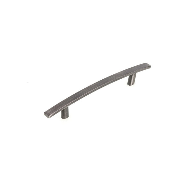 Richelieu 650 transitional cabinet pull in black stainless steel