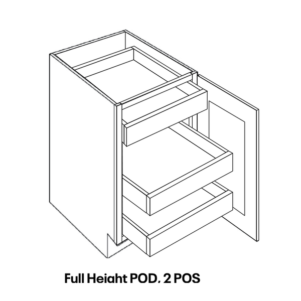 CNC Cabinetry BFH1-POS2-POD line drawing