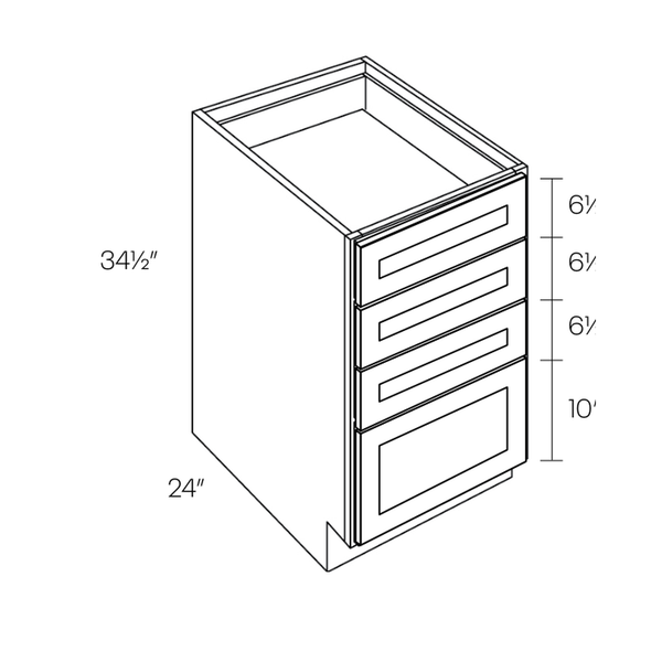 CNC Cabinetry DB4 line drawing
