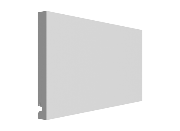 Fabuwood Ovela Catalina Grigio Gloss 96" W X 6" H X 2" D Straight Valance And Starter Molding