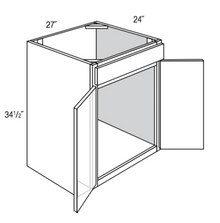 SB27 - RTA Toffee Shaker - Sink Base Cabinet - Double Doors/False Drawer Front - 27"W x 34.5"H x 24"D