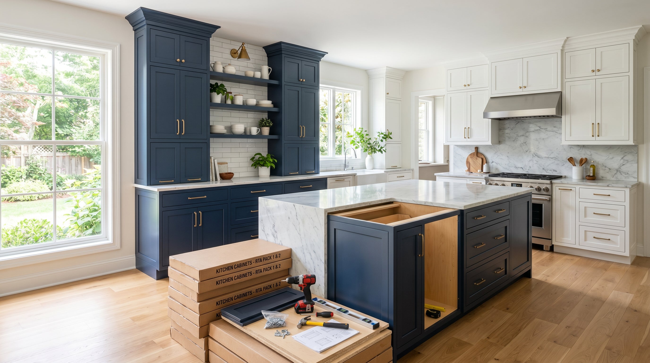 RTA vs. Assembled Cabinets: Cost, Quality & Install — Direct Cabinet Deals