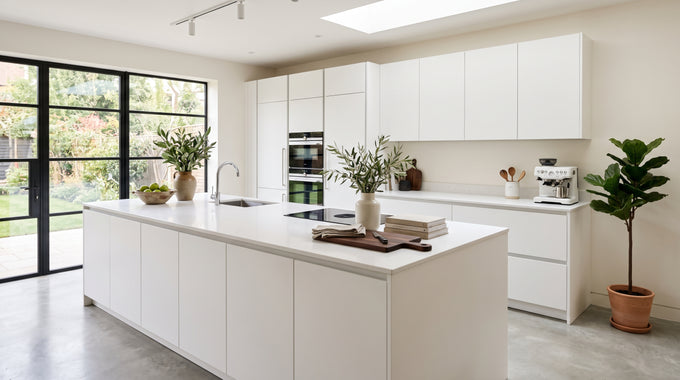 Slab (Flat-Panel) Kitchen Cabinets: The Modern Look