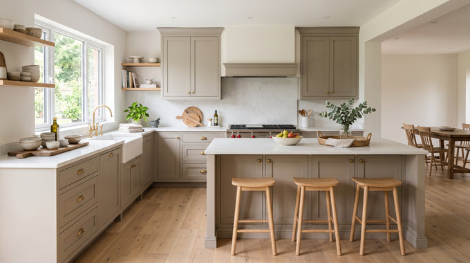Greige, Taupe & Mushroom Cabinets: The New Neutrals