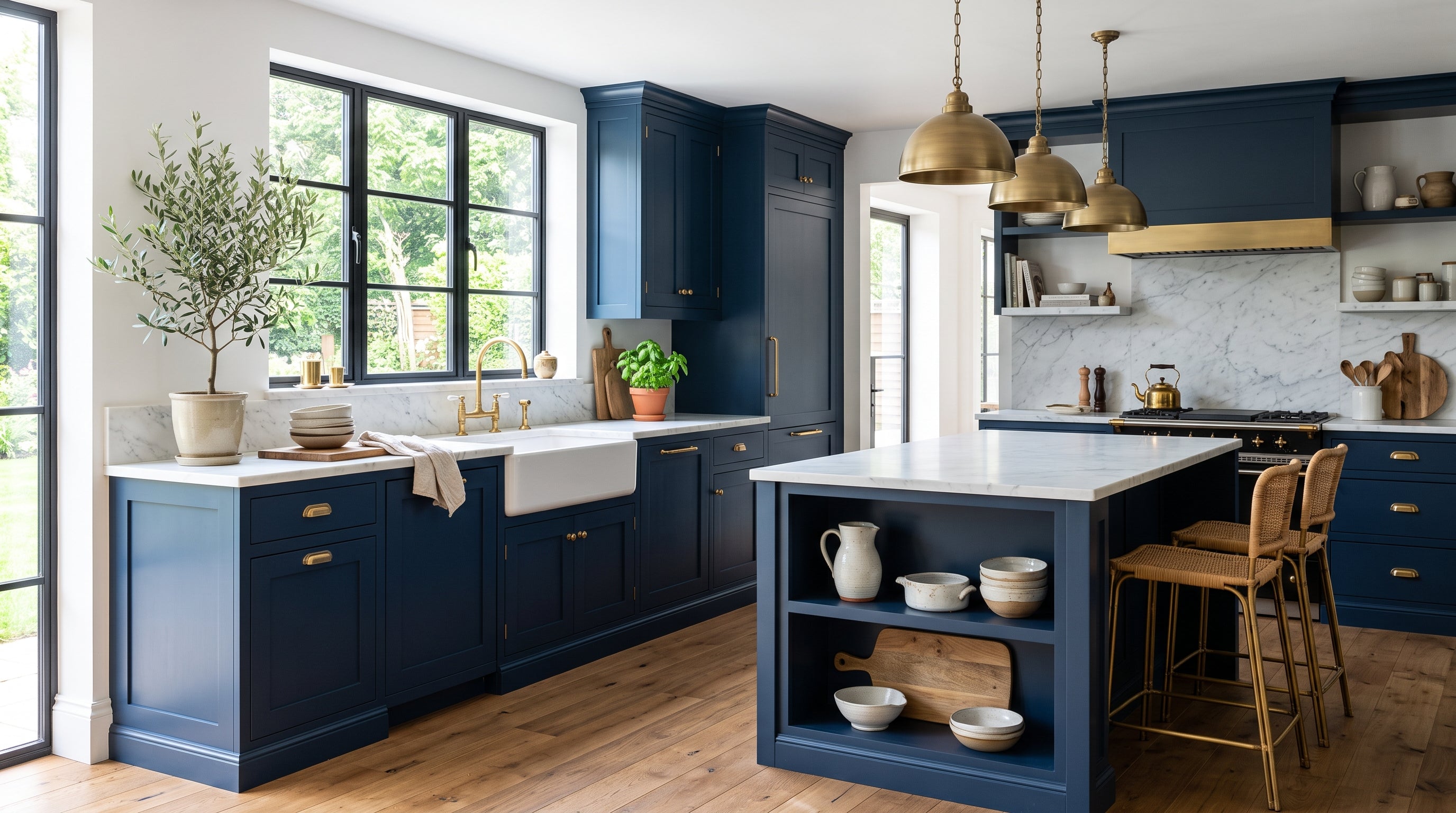 Navy Blue Kitchen Cabinets: Ideas, Pairings & Where to Buy — Direct Cabinet Deals
