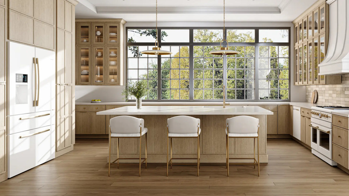 Fabuwood kitchen cabinets in a finished kitchen - Direct Cabinet Deals
