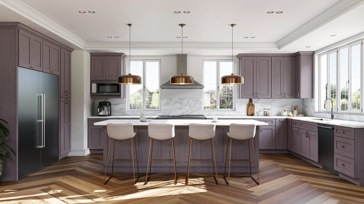 Fabuwood Allure Galaxy Elderberry kitchen cabinets