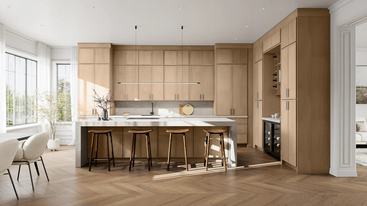 Fabuwood Allure Galaxy Natural Oak kitchen cabinets