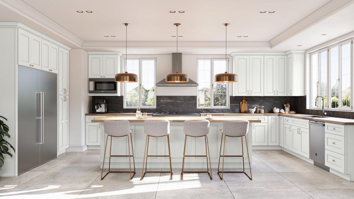 Kitchen with Fabuwood Allure framed plywood cabinets