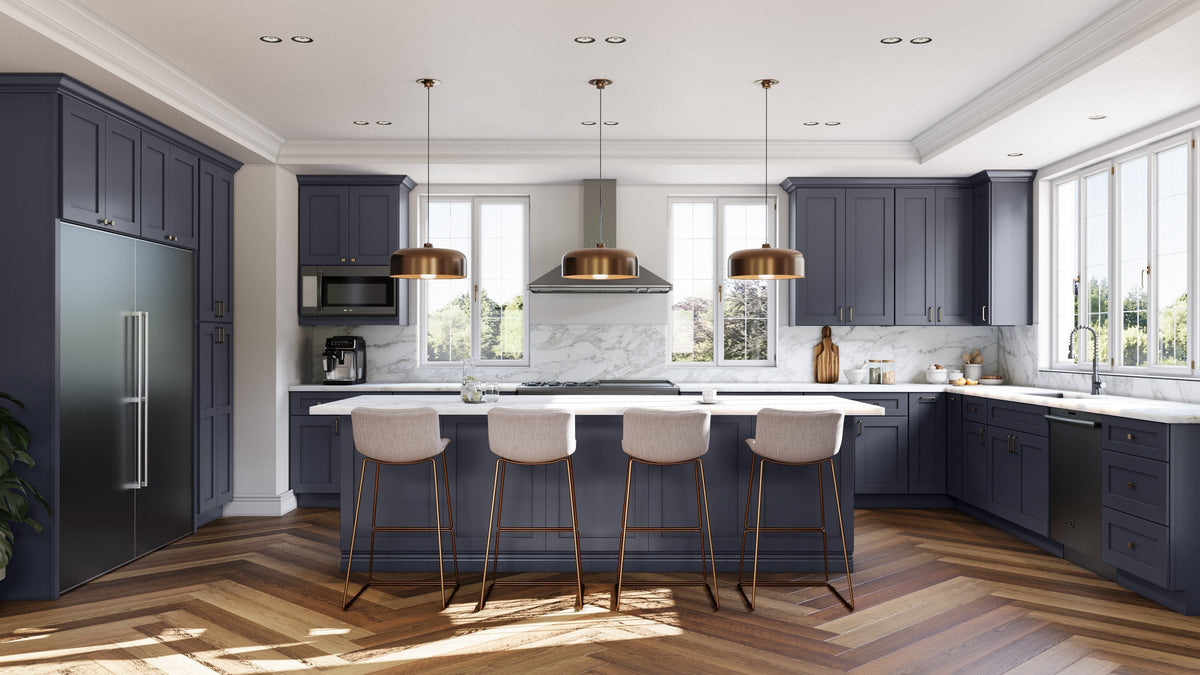 Fabuwood Allure Galaxy Indigo kitchen cabinets