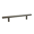 KCD Decorative Hardware Bar Pull 8" OL x 5" CC x 12mm Dia Satin Nickel - product photo