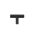 KCD Decorative Hardware Bar Pull Knob 2" OL x 12mm Dia Oil Brushed Bronze - product photo