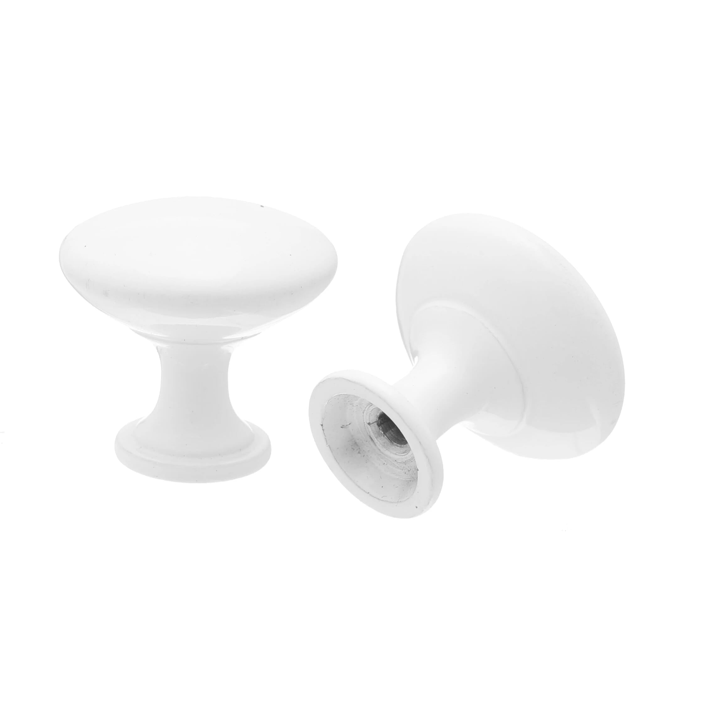 KCD Decorative Hardware 30mm Diecast Knob White - product photo