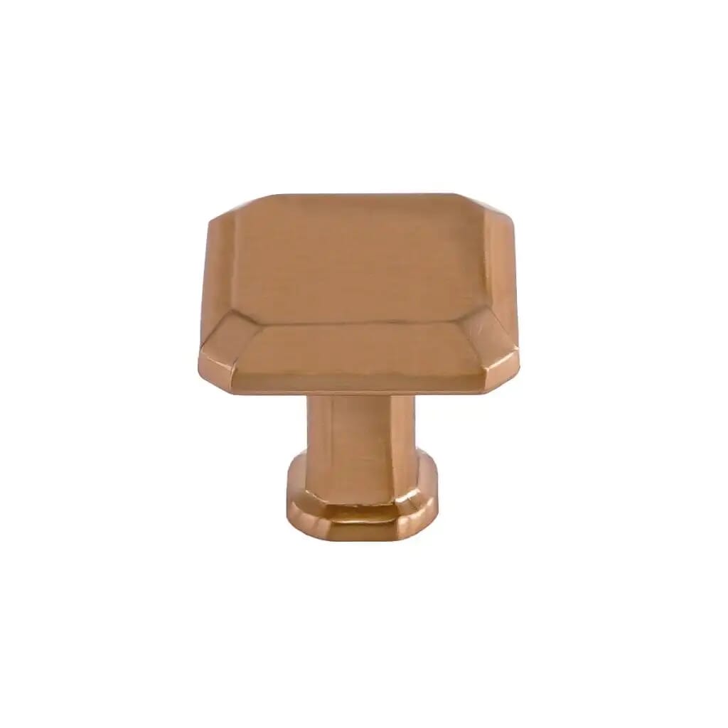 KCD Decorative Hardware 28mm Square Knob Rose Gold - product photo