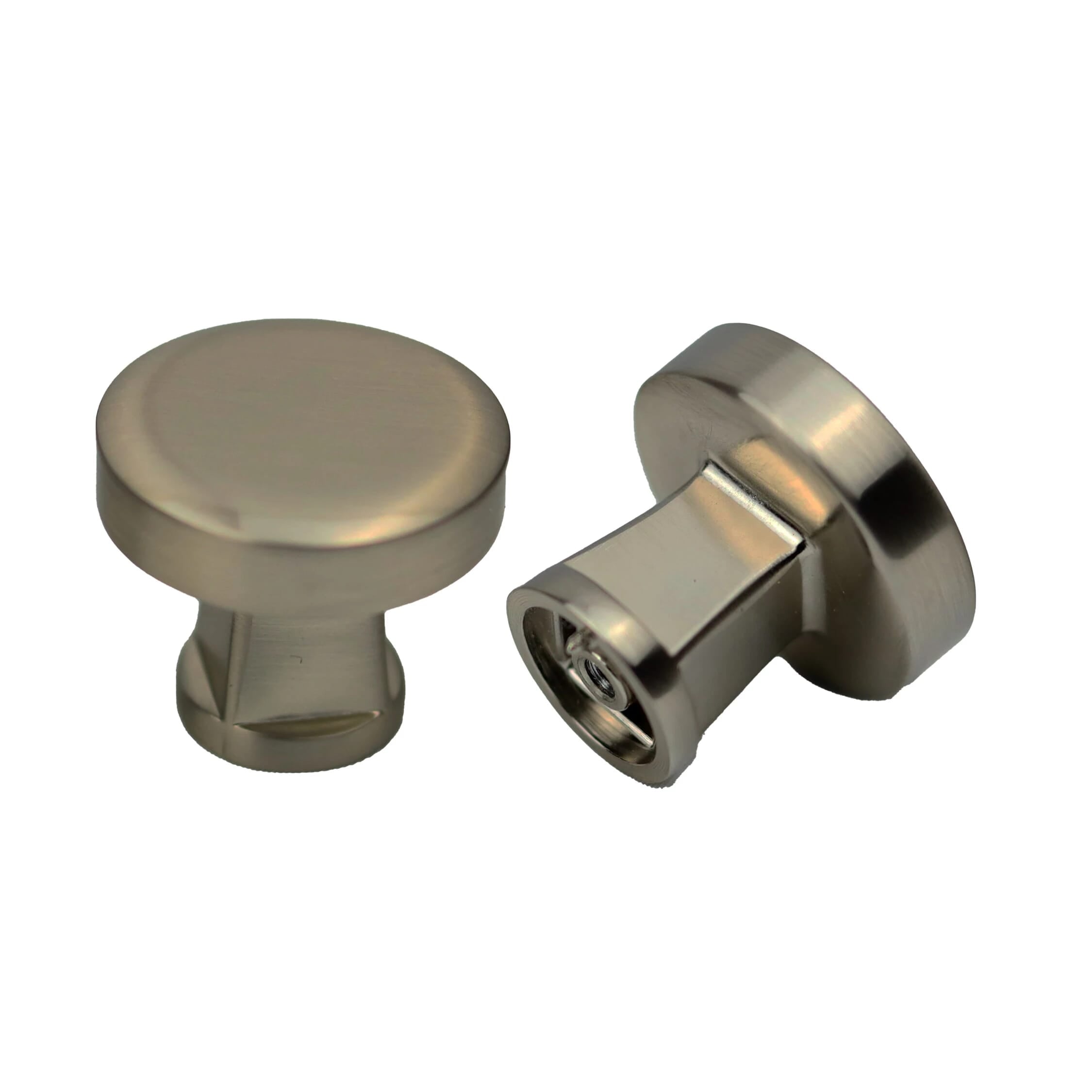 KCD Decorative Hardware 32mm Dia Colorado Knob Satin Nickel - product photo