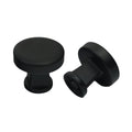 KCD Decorative Hardware 32mm Dia Colorado Knob Matte Black - product photo
