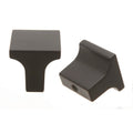KCD Decorative Hardware 1" Square Knob Matte Black - product photo