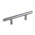 KCD Decorative Hardware Bar Pull 6" OL x 3" CC x 12mm Dia Polish Chrome - product photo