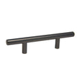 KCD Decorative Hardware Bar Pull 6" OL x 3" CC x 12mm Dia Dark Pewter - product photo