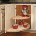 KCD Rev-A-Shelf RAS 32" Half Moon Wood Lazy Susan - 2 Shelf Set w/ Hardware - product photo