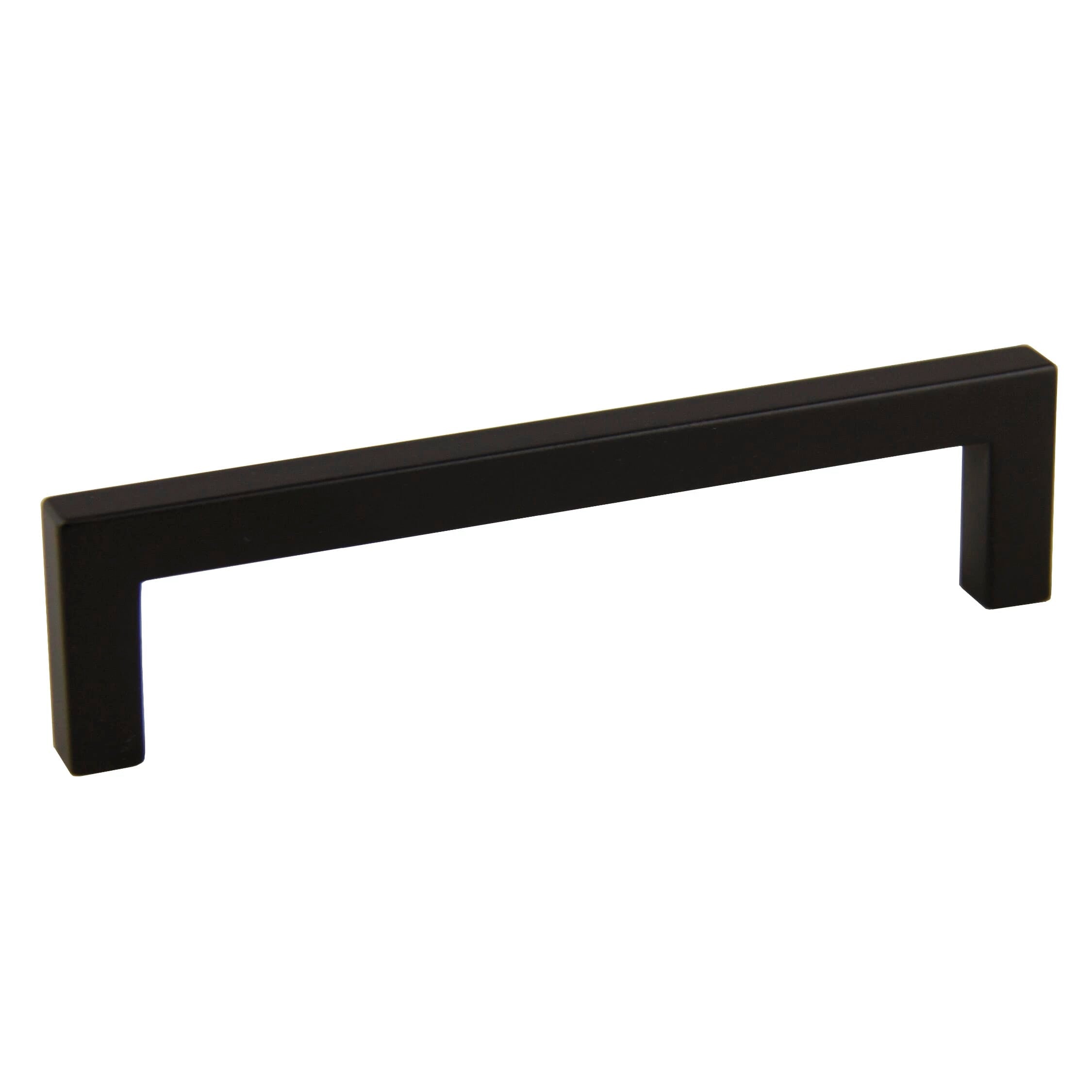 KCD Decorative Hardware Modern Square Pull 128mm CC Matte Black - product photo