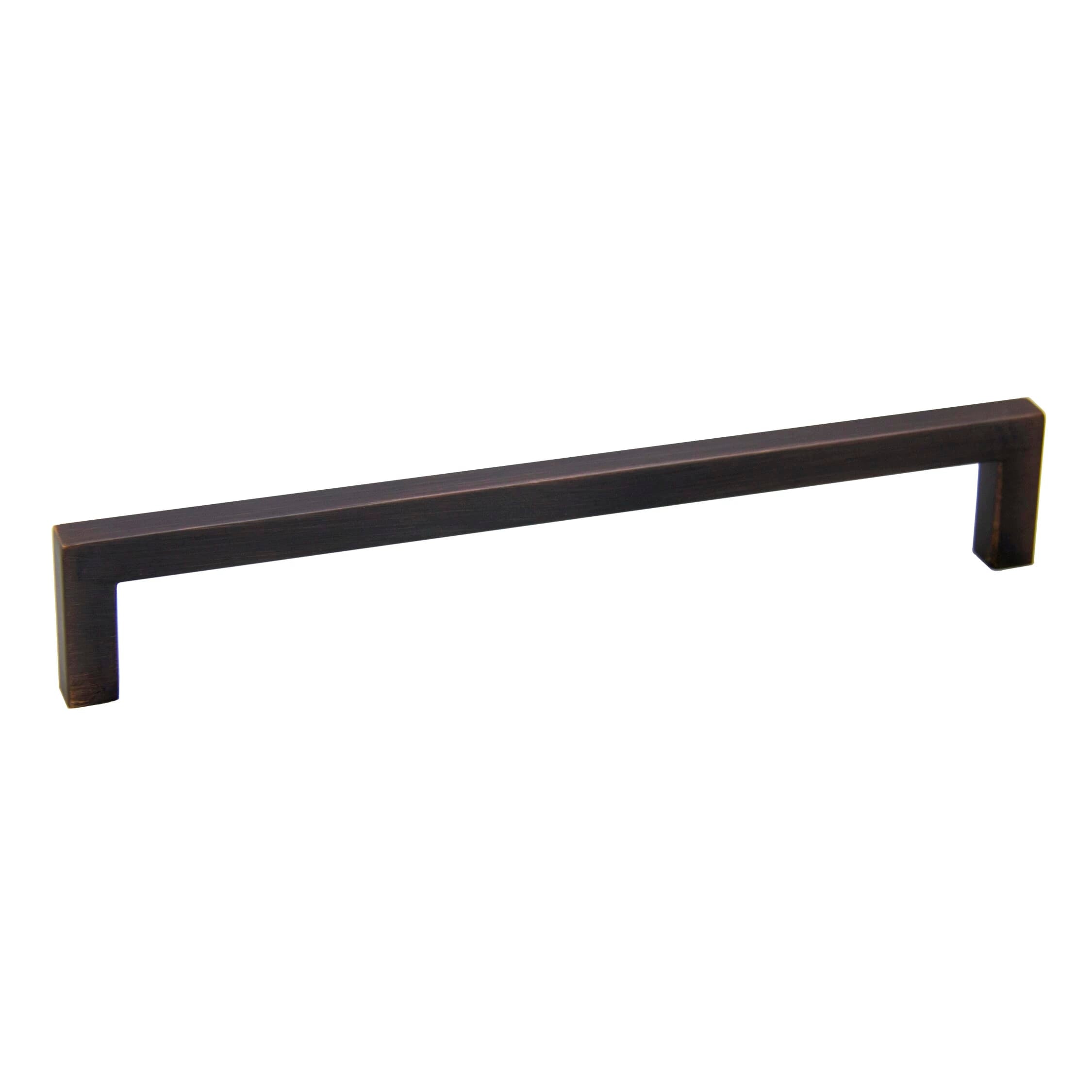 KCD Decorative Hardware Modern Square Pull 192mm CC Oil Brushed Bronze - product photo