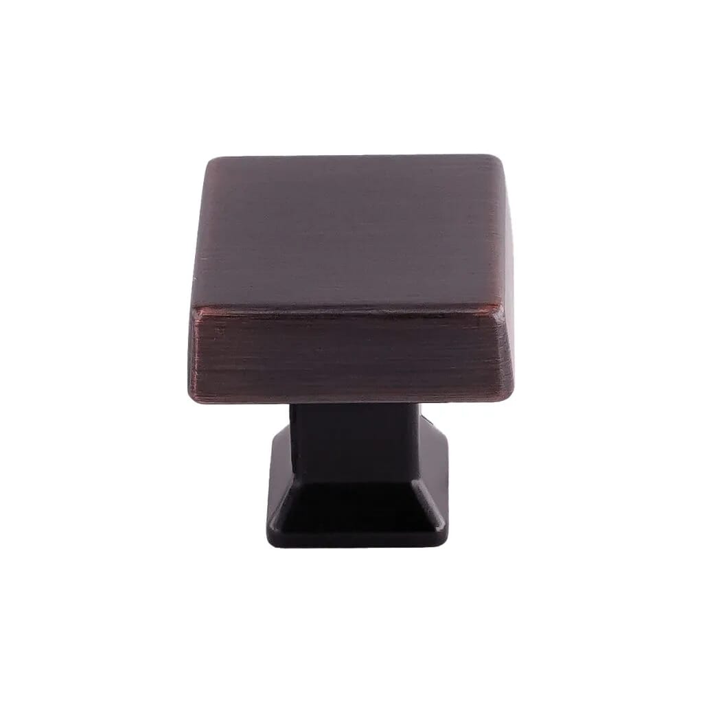 KCD Decorative Hardware 29.8mm Colorado Square Knob Oil Rubbed Bronze - product photo