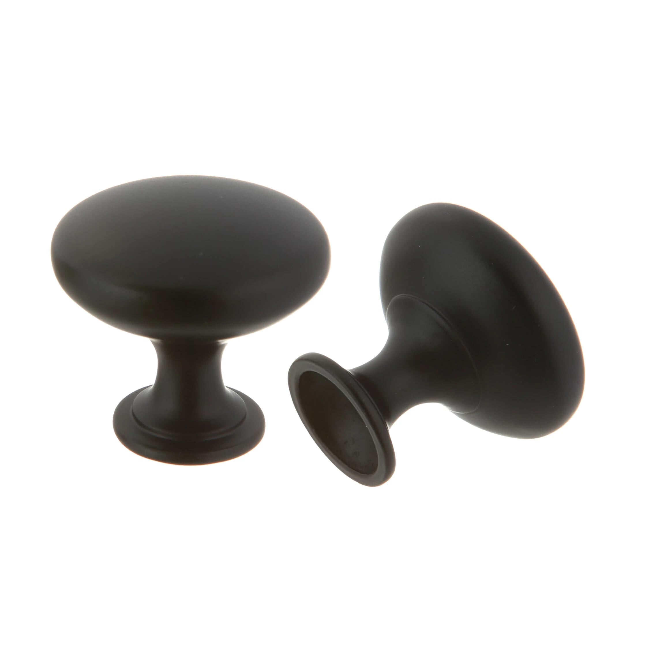 KCD Decorative Hardware 30mm Diecast Knob Matte Black - product photo