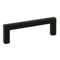 KCD Decorative Hardware Modern Square Pull 96mm CC Matte Black - product photo