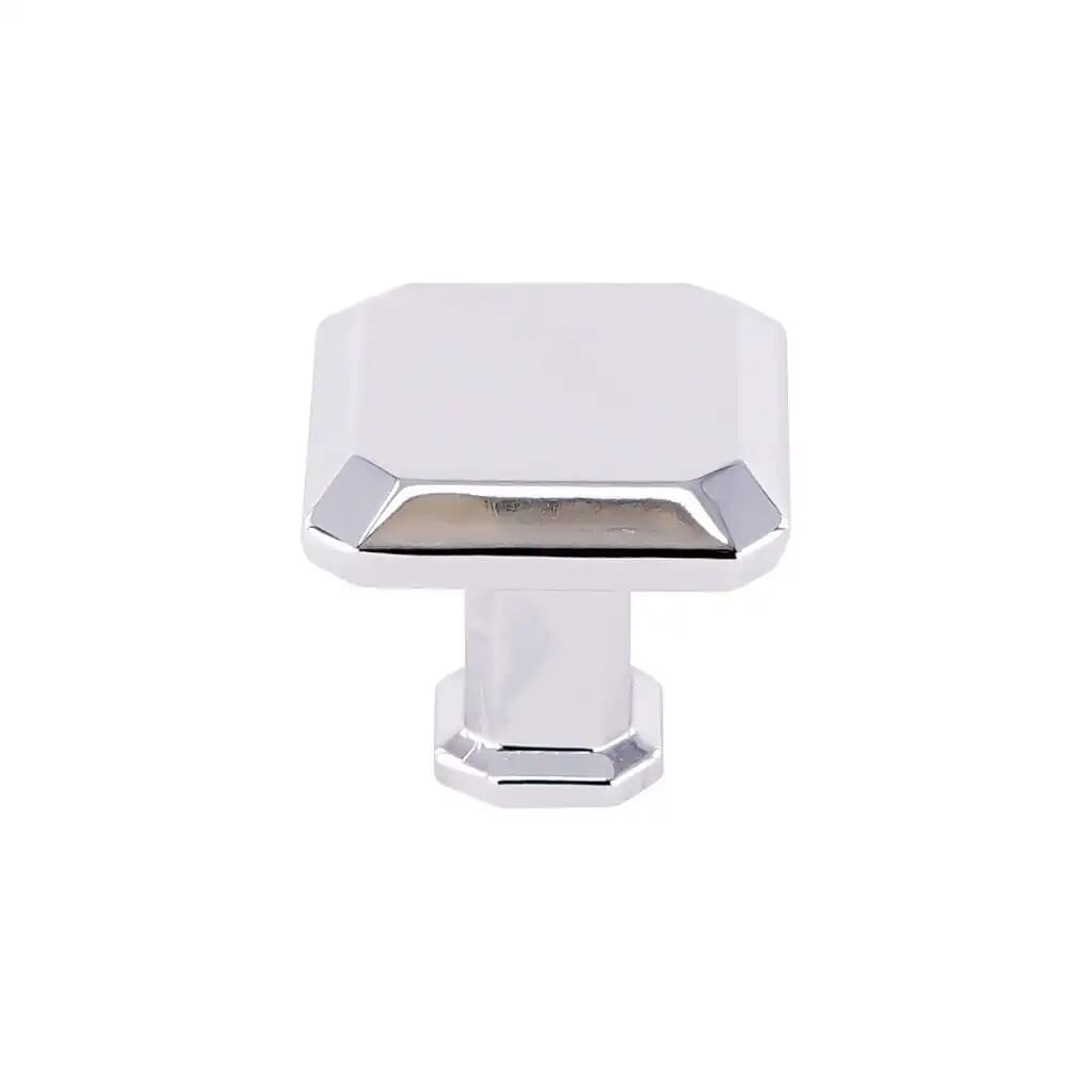 KCD Decorative Hardware 28mm Square Knob Polished Chro - product photo