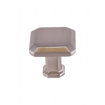 KCD Decorative Hardware 28mm Square Knob Satin Nickel - product photo