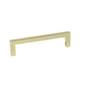 KCD Decorative Hardware Modern Square Pull 128mm CC Polished Brass - product photo