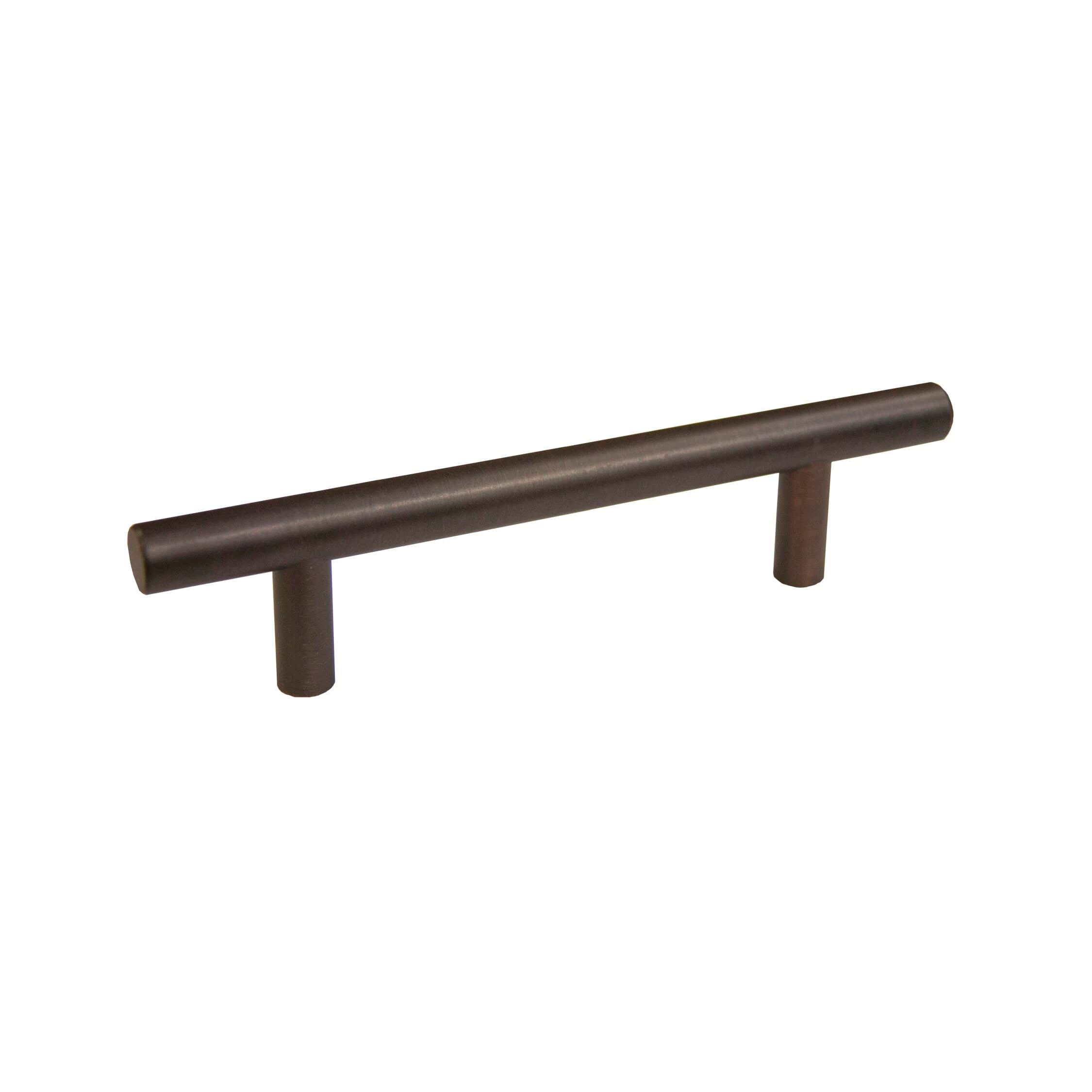 KCD Decorative Hardware Bar Pull 6" OL x 96mm CC x 12mm Dia Oil Brushed Bronze - product photo