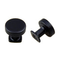 KCD Decorative Hardware 32mm Round Flat Top Knob H=30mm Matte Black - product photo