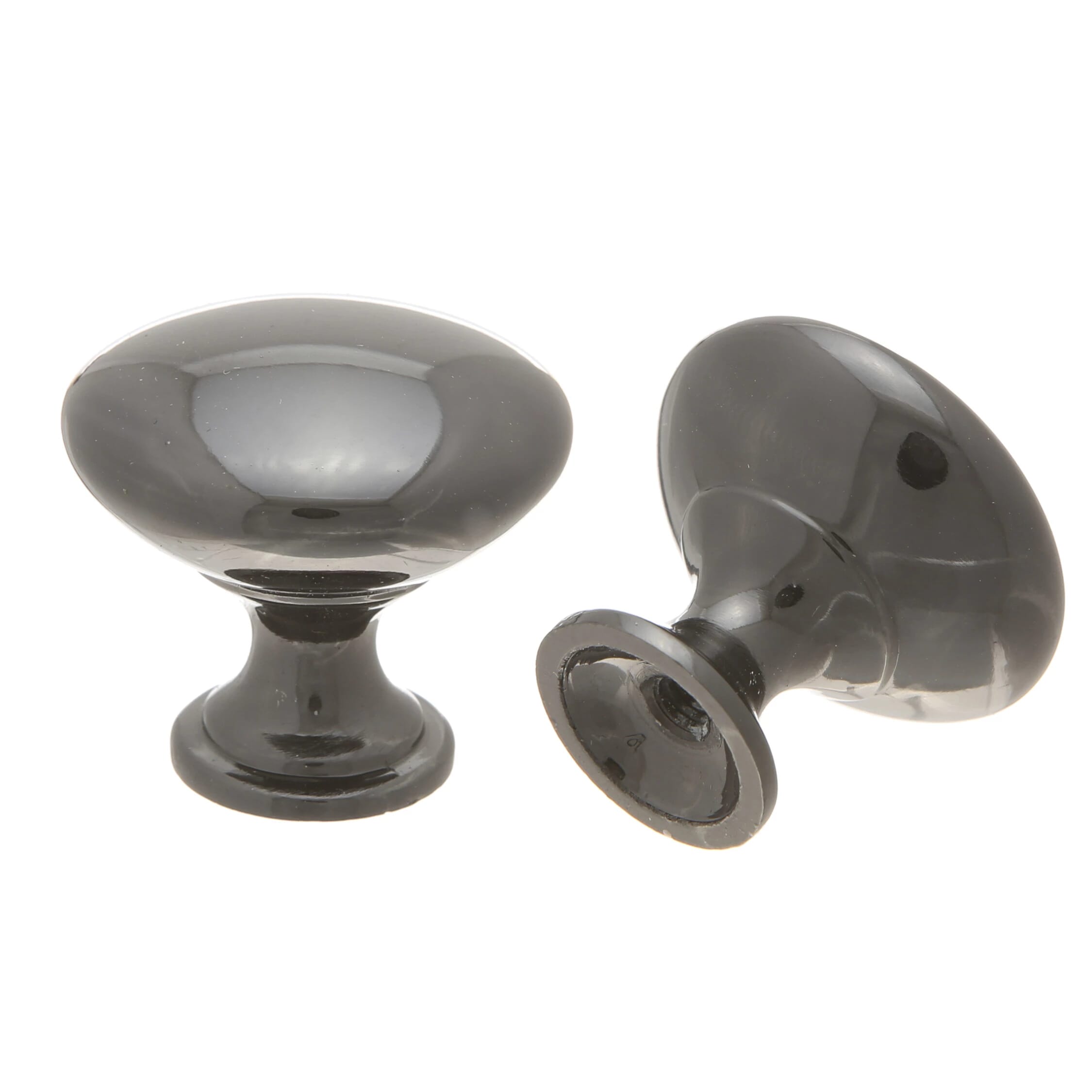 KCD Decorative Hardware 30mm Diecast Knob Black Nickel - product photo