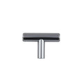 KCD Decorative Hardware Bar Pull Knob 2" OL x 12mm Dia Polished Chrome - product photo