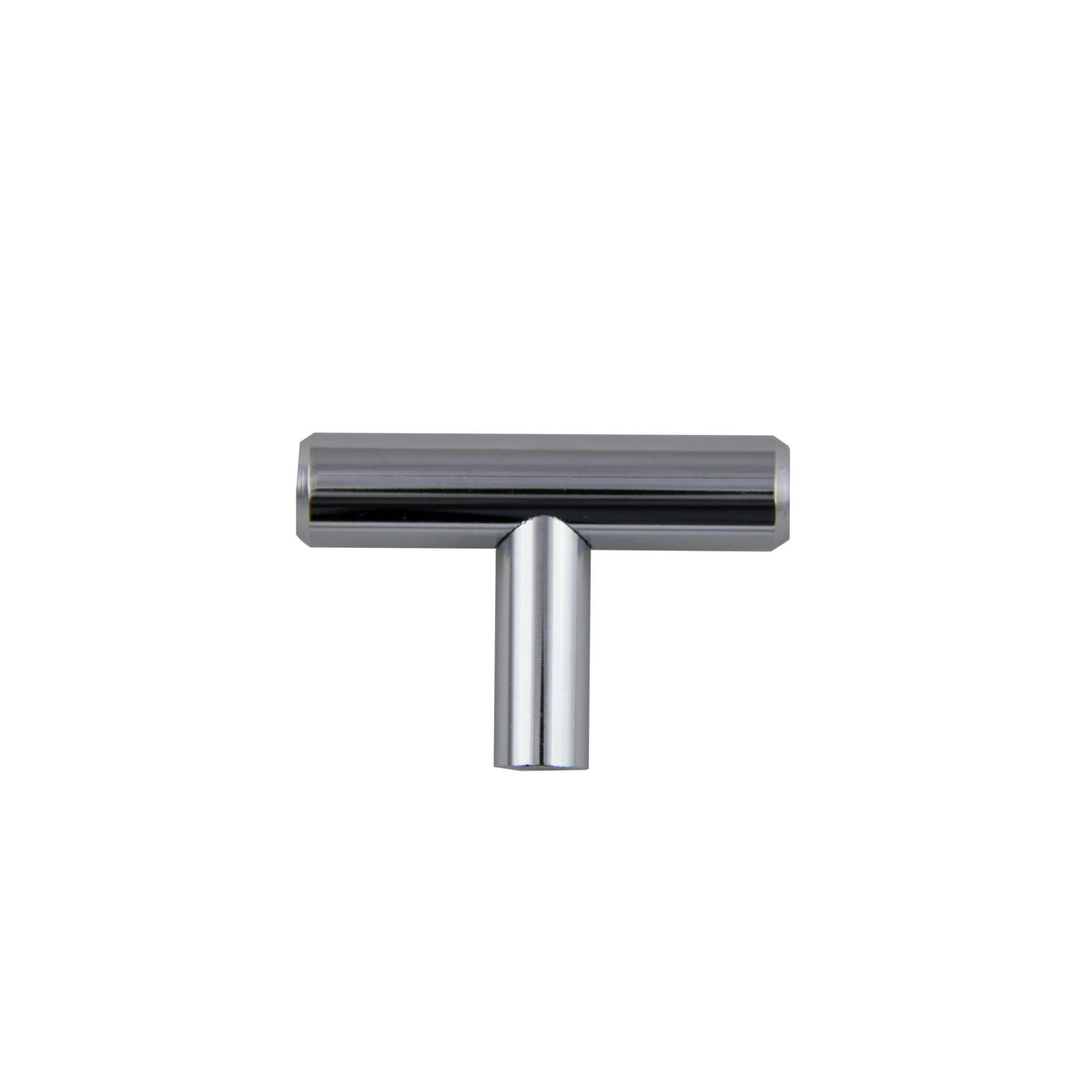 KCD Decorative Hardware Bar Pull Knob 2" OL x 12mm Dia Polished Chrome - product photo